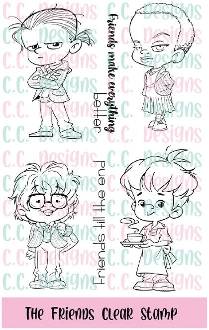 ***NEW*** C.C. Designs - The friends Clear Stamps