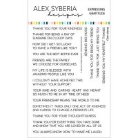 Expressing Gratitude Sentiments Stamp Set - Alex Syberia Designs