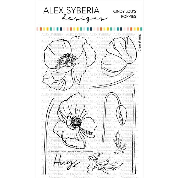 ***NEW*** Cindy Lou's Poppies Stamp Set - Alex Syberia Designs