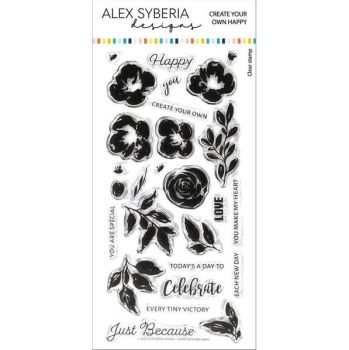 Create Your Own Happy Stamp Set - Alex Syberia Designs