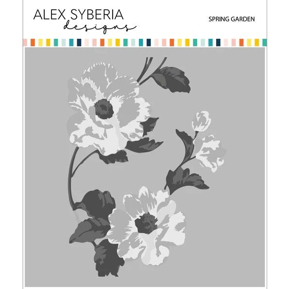 Spring Garden Layering Stencil Set (4pcs) - Alex Syberia Designs