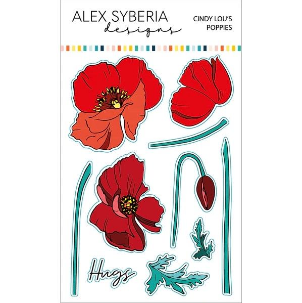 ***NEW*** Cindy Lou's Poppies Die Set - Alex Syberia Designs