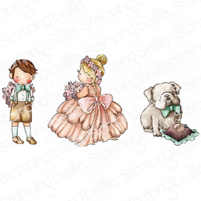 ****NEW**** Stamping Bella - TINY TOWNIE WEDDING TRIO (INCLUDES 3 STAMPS)