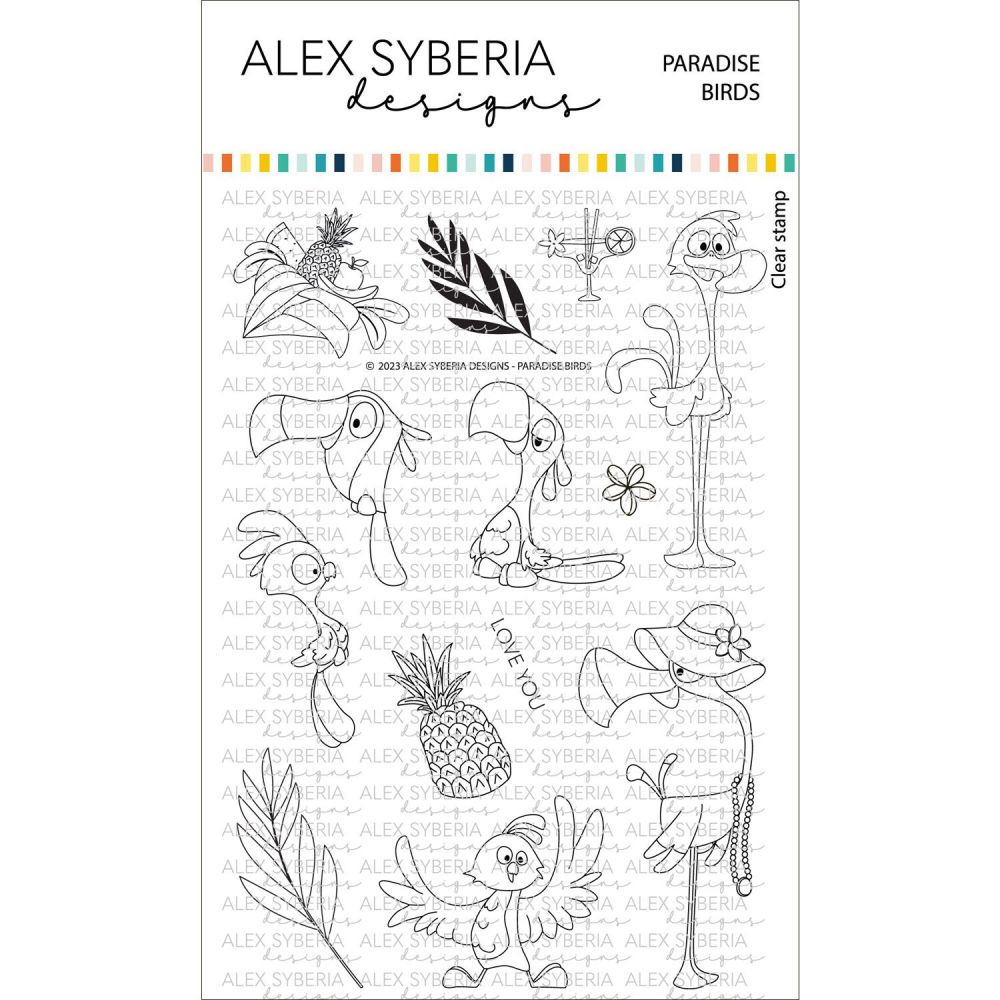 ***NEW*** Paradise Birds Stamp Set - Alex Syberia Designs
