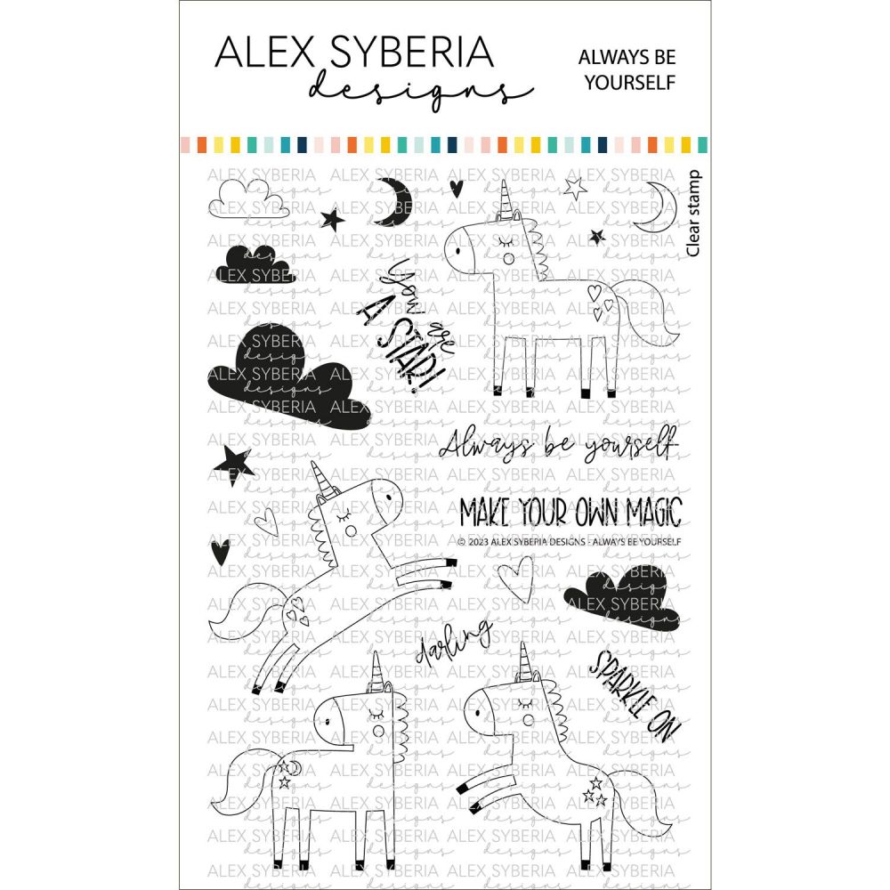 ***NEW*** Always Be Yourself Stamp Set - Alex Syberia Designs