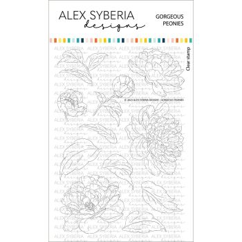 Gorgeous Peonies Stamp Set - Alex Syberia Designs