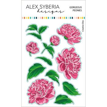 Gorgeous Peonies Die Set - Alex Syberia Designs