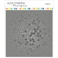 Confetti layering Stencil Set (5pcs) - Alex Syberia Designs