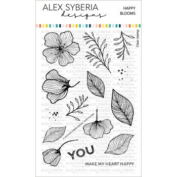 Happy Blooms Stamp Set - Alex Syberia Designs