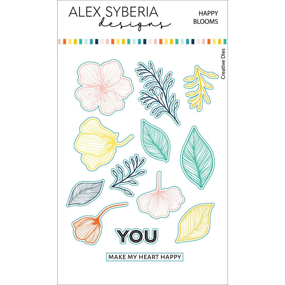 ***NEW*** Happy Blooms Die Set - Alex Syberia Designs