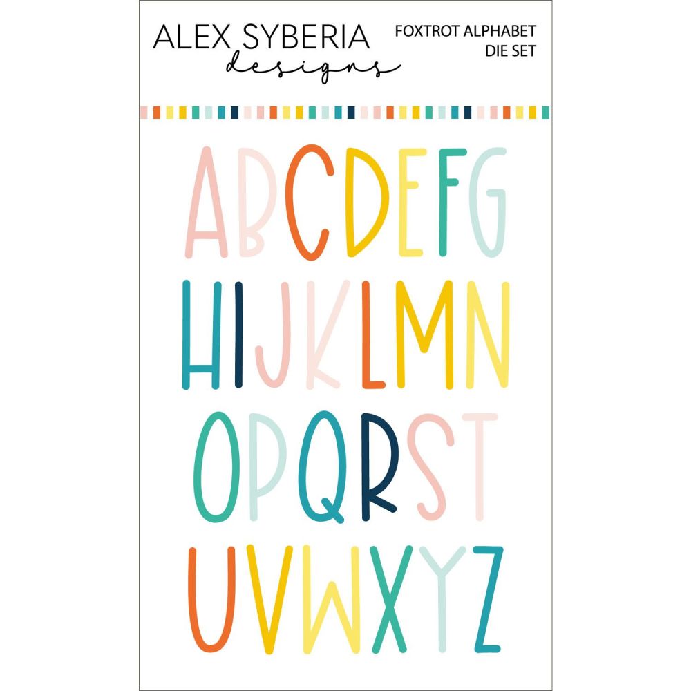 ***NEW*** Foxtrot Alphabet die set - Alex Syberia Designs
