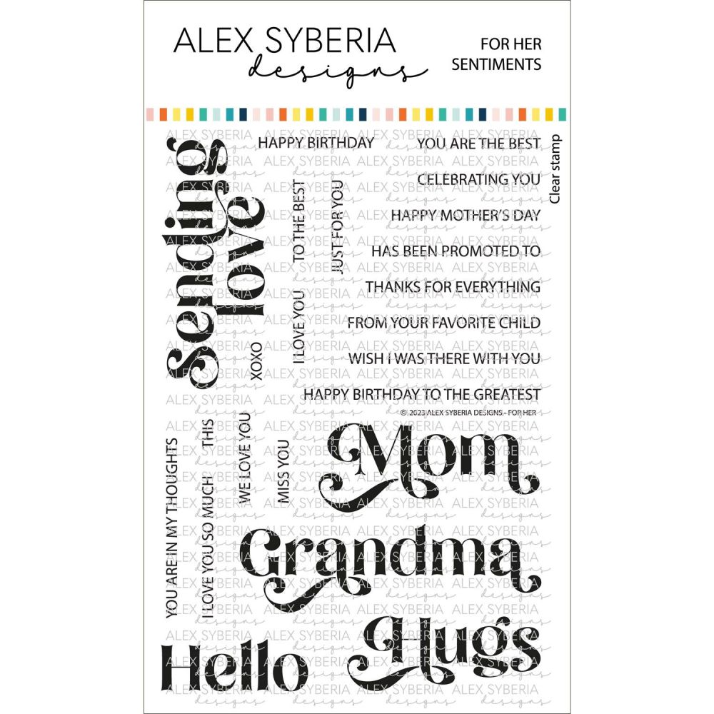 ***NEW*** For Her Sentiments Stamp Set - Alex Syberia Designs