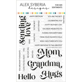 For Her Sentiments Stamp Set - Alex Syberia Designs
