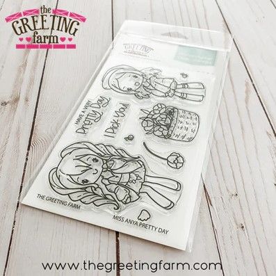 ****NEW****Miss Anya Pretty Day clear stamp set - The Greeting Farm