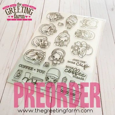 ****PRE-ORDER****Coffee Beans Kit clear stamp set