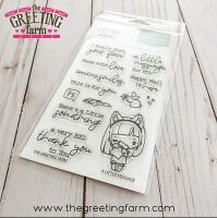 A Little Message clear stamp set - The Greeting Farm