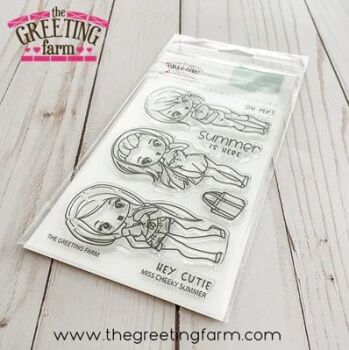 Miss Cheeky Summer clear stamp set - The Greeting Farm