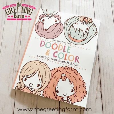 ****NEW****Doodle & Color - Coloring Book - The Greeting Farm