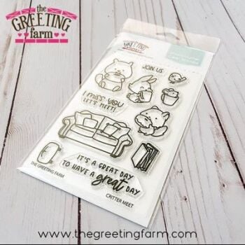 Critter Meet clear stamp set - The Greeting Farm