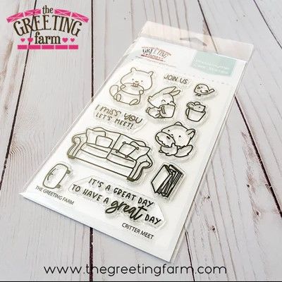 ****NEW****Critter Meet clear stamp set - The Greeting Farm