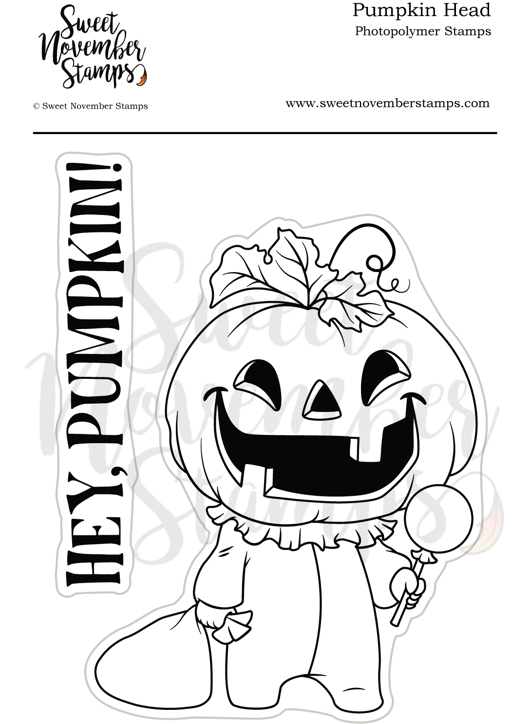 ****NEW**** Sweet November - Pumpkin Head stamp set