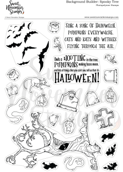 Sweet November - Background Builder: Spooky Tree Clear stamp set