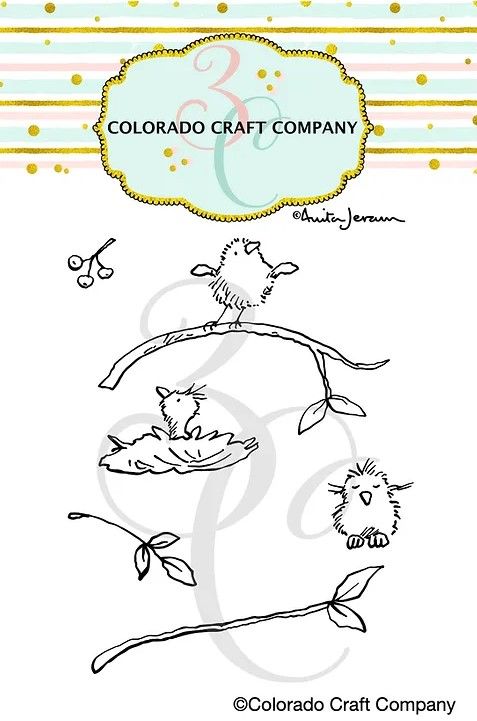 ***NEW*** Colorado Craft Company - Anita Jeram - Tiny Birds Berries Mini
