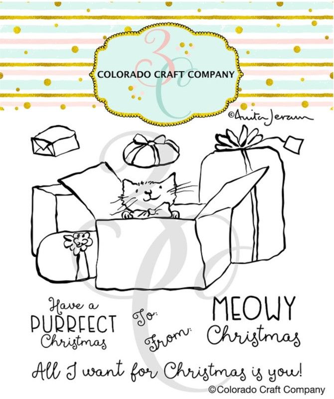 ***NEW*** Colorado Craft Company - Anita Jeram - Meowy Christmas