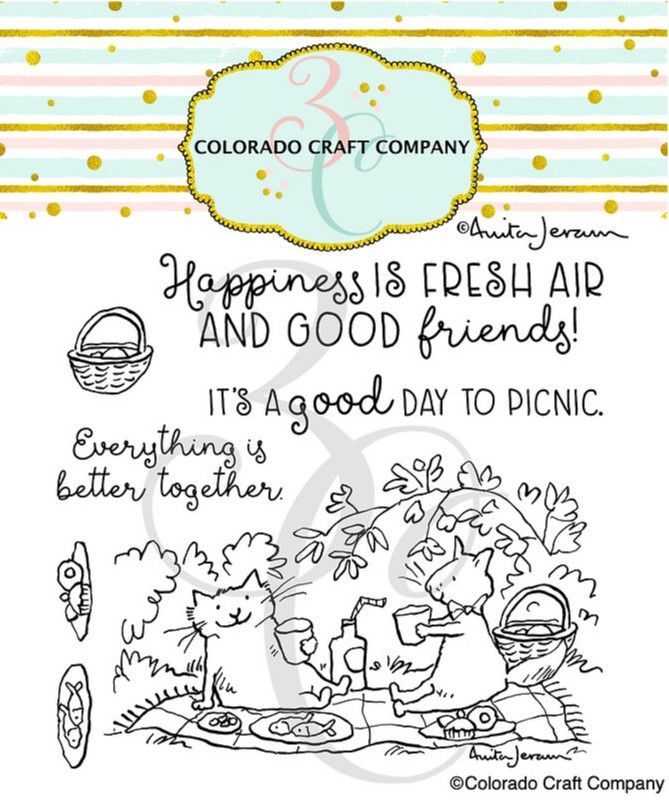 ***NEW*** Colorado Craft Company - Anita Jeram - Picnic Cats