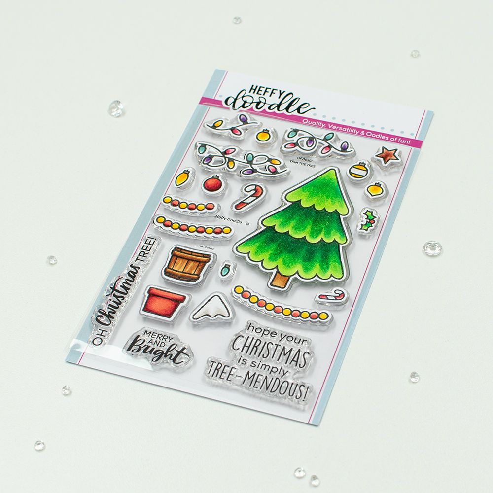 ***NEW*** Heffy Doodle - Trim The Tree clear stamps