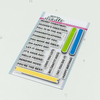 ***NEW*** Heffy Doodle - Little Label clear stamps