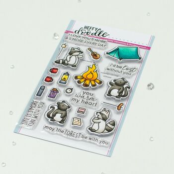 ***NEW*** Heffy Doodle - Camping Critters clear stamps
