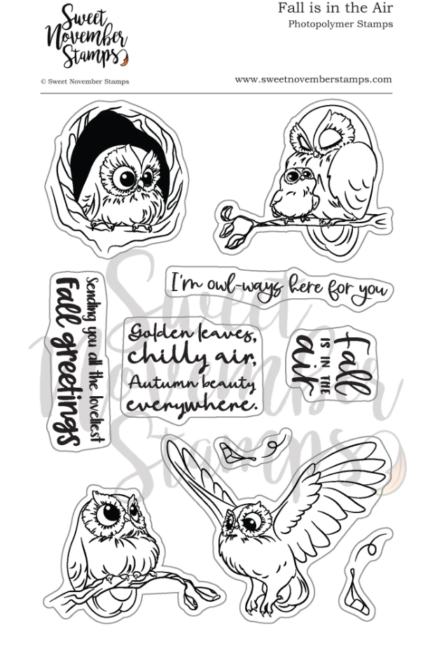 ****NEW**** Sweet November - Fall is in the Air Clear stamp set