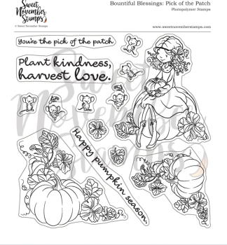 Sweet November - Bountiful Blessings: Pick of the Patch Clear stamp set