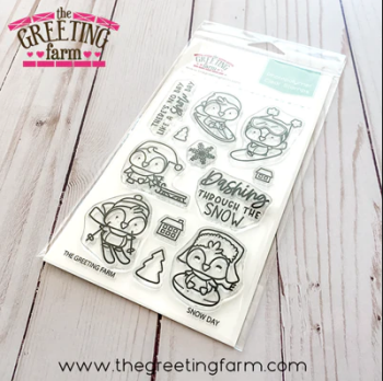 Snow Day clear stamp set - The Greeting Farm