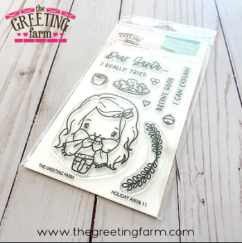Holiday Anya 11 clear stamp set - The Greeting Farm