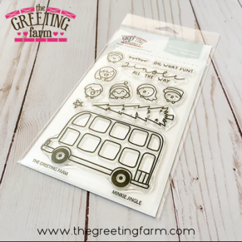 Minkie Jingle clear stamp set - The Greeting Farm