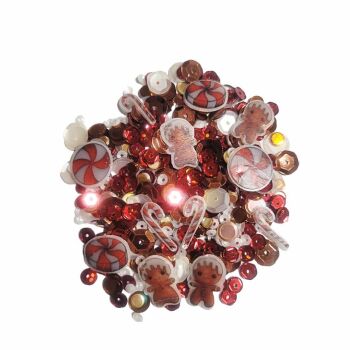 ****NEW**** Sweet November - Sequins:  Peppermint and Gingy Mix