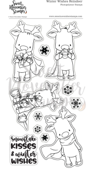 ****NEW**** Sweet November - Winter Wishes Reindeer Clear stamp set
