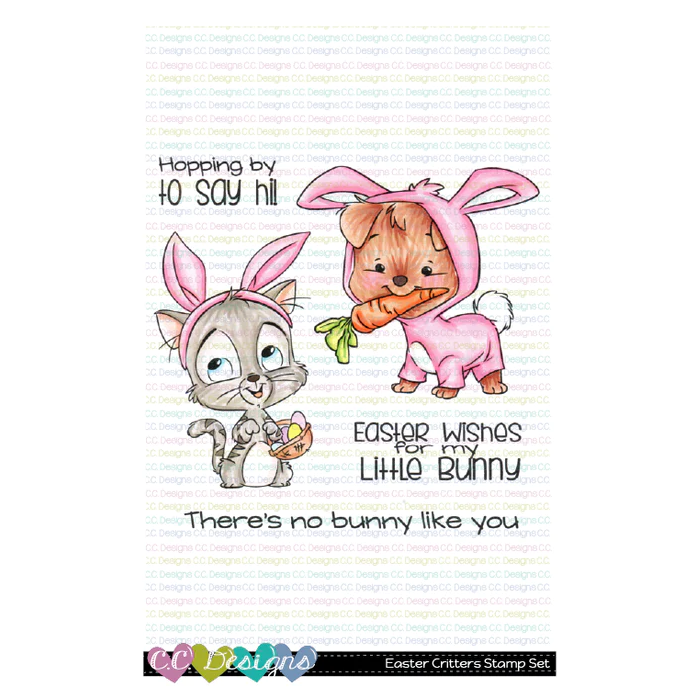 C.C. Designs - Easter Critters clear stamp