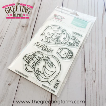 ****NEW****Sweater Couple clear stamp set - The Greeting Farm