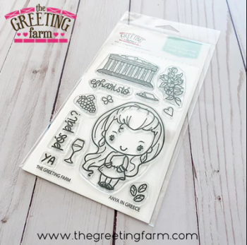 ****NEW****Anya in Greece clear stamp set - The Greeting Farm