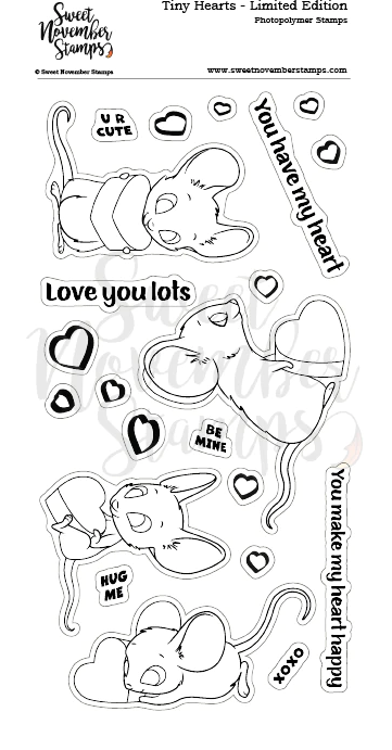 Sweet November - Tiny Hearts *Special Edition* Clear stamp set