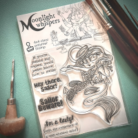 Moonlight Whispers - The Mermaid Sailor - Clear Stamp