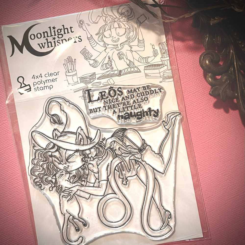 Moonlight Whispers - Naughty Leos - Clear Stamp