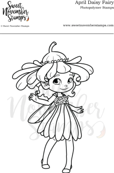 ****NEW**** Sweet November - April Daisy Fairy Clear stamp set
