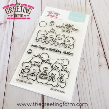 ****NEW****Birthday Bears clear stamp set - The Greeting Farm