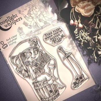 ****NEW**** Moonlight Whispers -  A Little Bit of Grog - Clear Stamp
