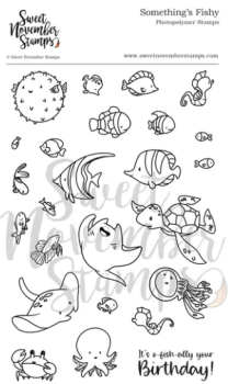 ****NEW**** Sweet November - Something's Fishy Clear stamp set