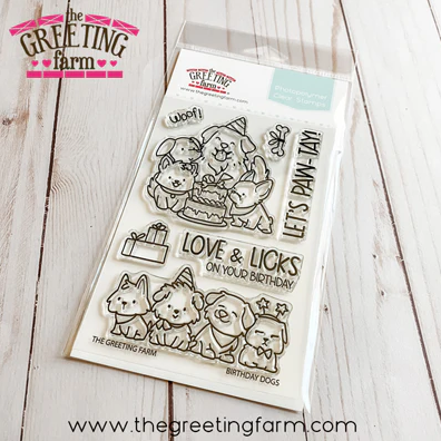 ****NEW****Birthday Dogs clear stamp set - The Greeting Farm